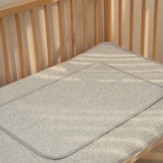 리에또 순면 아기 방수패드 침대 방수요, 1개, 멜란지무지