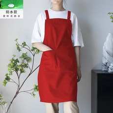 新款帆布圍裙廚房家用餐飲美甲工作女男士專用上班加厚耐磨棕