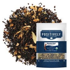 Organic Positively Tea COMPANY 컴퍼니 Decaf 잉글리시 브렉퍼스트 홍차 티백 20개 137546, Masala Chai, 45g