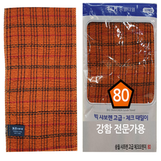 윤원상사 송월타올 빅 샤보렌 오렌지 체크 때밀이 80 (아주강함) 1장 5장 10장, 02-송월 빅 샤보렌 오렌지 체크 때밀이80, 1개, 5개입