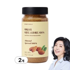 [본사직영] ''무설탕 무첨가'' 여에스더 아몬드 스프레드 100%, 2개