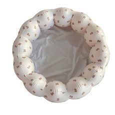 充氣水池海洋兒童可摺疊摺疊戲水充氣韓國PVCs水池池花瓣兒戲寶寶, 1個, 90*25cm