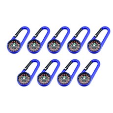 Carabiner Compasses Navigation Tool compatible with Teen Adult Hiking Camping Compasses Portable, Dark blue, 9개