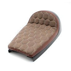 通用款 Cafe Racer 復古改裝咖啡色半包座墊 提升騎乘舒適度與操控性, 1個