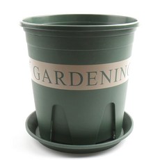 갑조네 가드닝 슬릿형 화분 플라스틱화분 슬릿분, 녹색, 1개