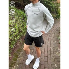 2025新款城市運動立領跑步馬拉松籃球防曬衣長袖T恤，春夏秋季透氣速乾