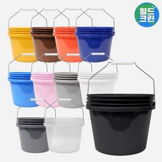 월드크린 다용도 휴대용 버킷 7L 바스켓 바게스 세차 환수 낚시 워시 물통, 그레이