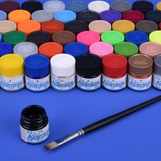 Mr 아크리존 아크릴 수성도료 프라모델 모형 건담 건프라 피규어 인형 색칠 도색 미술 붓 에어브러쉬, Mr아크리존 N045 라이트블루 유광, 1개