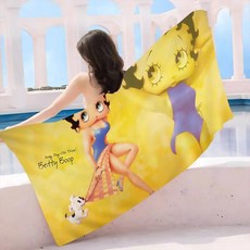 애니메이션 비치 수영 타월 흡 수건 선물 여행 캠핑 체육관, 1개, H. z6