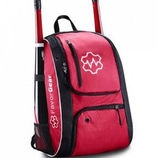 야구 소프트볼 글러브 세트 성인 청소년용 헬멧 배트 백팩 스포츠 장비, 1개, 레드