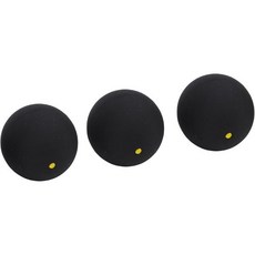 SPYMINNPOO 스쿼시볼 스쿼시공 3pcs 스쿼시 볼 프로 트레이닝 초보자 및 저체력 레벨을 위한 표준 월코트 도구, Yellow Dot