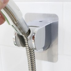 원룸 각도조절 접착식 샤워헤드 홀더 행거 샤워기부속품 샤워기호스 샤워거치대 걸이, 1개, 상세페이지 참조