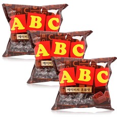 롯데웰푸드 ABC 초콜릿, 200g, 3개