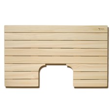 대한민국 유림편백 편백나무 원목 욕실 화장실 현관 발판, 대형홈 (850x500x35mm), 1개