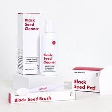 자유펫 블랙씨드 케어박스 강아지 고양이 턱드름 블랙헤드 피지 클리너 세트, 125ml, 실속형(패드불포함)