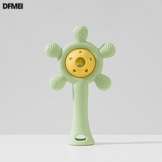 DFMEI 風車牙膠磨牙棒嬰兒寶寶口欲期咬咬膠玩具防吃手全新料硅膠磨牙器, 1個, 如圖, 摩天輪-綠色