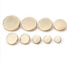 금속 단추 보석 단추 10152025mm 옷을 위한 황금 단추 20mm 재봉 재료 재봉, 25mm-10pcs, 금, 1개
