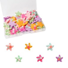 공예용 불가사리 장식 레진 플랫백 DIY 액세서리 주얼리 제작 스크랩북 폰 케이스 장식용 60개 191165, 공예용 불가사리 장식 레진 플랫백 DIY 액세서리 주얼