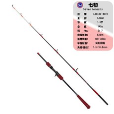 七韌 船釣竿 富士導環, 七韌1.38米30-80號槍柄
