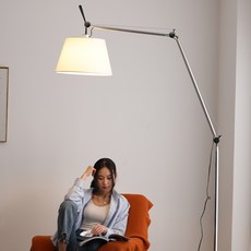 유로 플로어 램프 거실 장스탠드 스탠딩 관절 각도조절 조명 2 sizes, 800(L)-삼색변환 램프