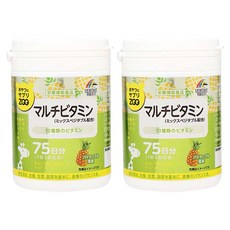 Unimat Uni Matt Reken 零食補充劑 ZOO 複合維生素 鳳梨口味 4 包, 2個, 150片