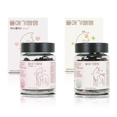 디어랩스 강아지 영양제 쌩쌩세트(울애기쌩쌩+이너플러스) 반려동물 관절 피부 기관지 협착증, 1세트, 종합영양제, 60정