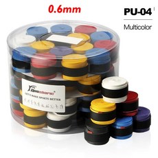 60 화이트 블랙 다채로운 코팅 테니스 오버 그립 배드민턴 라켓 테이프 낚시대 스웨트 밴드 6mm 7mm, 0 6mm 04 Colorful