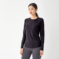 ecrea 素色機能性修身長袖運動上衣