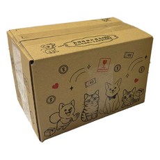 台灣製造 三層瓦楞紙箱 彩繪毛孩版 寄貨紙箱 包裝紙箱 收納紙箱, 彩繪毛孩版面, 20個