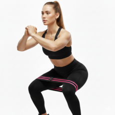 핏블레스 스쿼트밴드 힙업밴드, 핑크, 1개