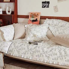 코차이 프로방스 코튼 소파패드 사계절 순면 소파커버