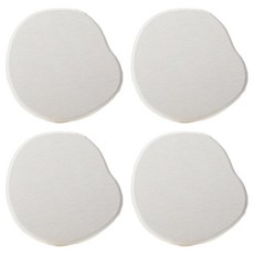 YGG 규조토 컵받침 티코스터, 4개, 화이트