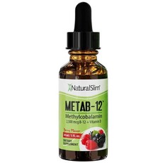 네추럴슬림 메틸코발라민 액상 비타민B12 2500mcg 위드 비타민D3 드롭스 NaturalSlim Metab-12, 30ml, 1개