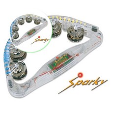 쌍문상회 스파키 완구 발광 노래방용 노래방 탬버린 악기 LED 업소용 40872EA, 본상품