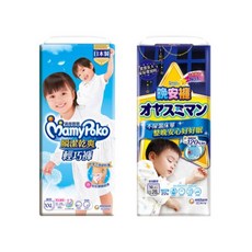 滿意寶寶 瞬潔乾爽輕巧褲/褲型/拉拉褲/晚安褲，透氣乾爽，寶寶舒適好眠, 1個