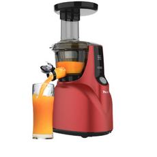 엔유씨 콜드프레스 주스 원액기, NJ130K, 메탈다크레드