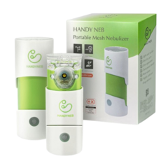 핸디넵 C타입 충전식 휴대용 네블라이저 가정용 저소음 충전형 아기 유아 어린이 성인 메쉬 초음파 흡입기 호흡기 치료기, 1개