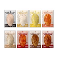 미트리 닭가슴살 스팀 슬라이스 8종혼합, 150g, 24개