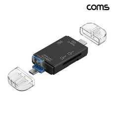 COMS 3 in 1 USB+C타입 멀티 카드리더기 SD TF카드 BF646 BF646, 상세페이지 참조, 1개, 상세페이지 참조