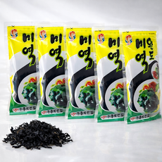완도 청정해역 신선하고 국물 진한 간편 조리용 자른미역 건미역, 5개, 100g