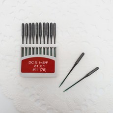 오렌지미싱 DP x 5 쌍침용 오렌지 공업용 미싱바늘 지그재그 나나인치 재봉바늘, 1개