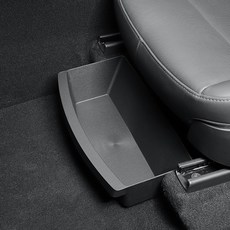 릴스베이 테슬라 모델Y주니퍼 언더시트 트레이 좌석 하단 슬라이드 정리함, 블랙, 1개