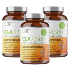 Purity Labs CAL 공액리놀레산 4500mg 180정 3개 공액리놀렌산