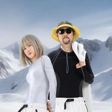 skiree 스노우보드 내복 스키 이너웨어 겨울 축구 등산 내복 스키복, 횐색, 1개