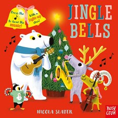 nosy crow JINGLE BELLS 聖誕音樂互動童書，按下按鈕聆聽音樂，色彩鮮明插圖，激發想像力
