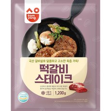 삼양 떡갈비 스테이크 1.2k 간편식, 1개, 1g