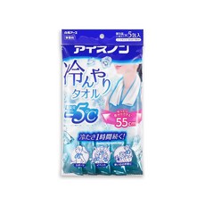 白元 頸掛涼感濕巾 5℃涼感, 1件, 5個裝