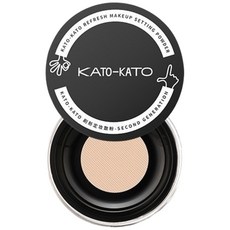 KATO 控油定妝散粉 持久底妝, 自然裸色, 1個