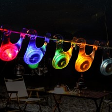 ITEM LUCKY 실리콘 캠핑 LED 조명 인테리어스트링조명, 레드