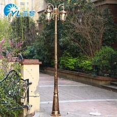 정원 가로등 골목길 야외 2m 카페 아파트 보안등 공원 육각등 소형, 두꺼운 극 40 위안 세트